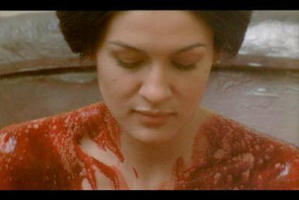 Film still from Contes immoraux Paloma Picasso stars as Erzs bet B thory 