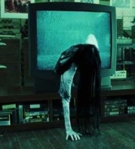 The malevolent ghost-child Samara climbs out of the TV in the now-iconic conclusion to "The Ring" (2002). 